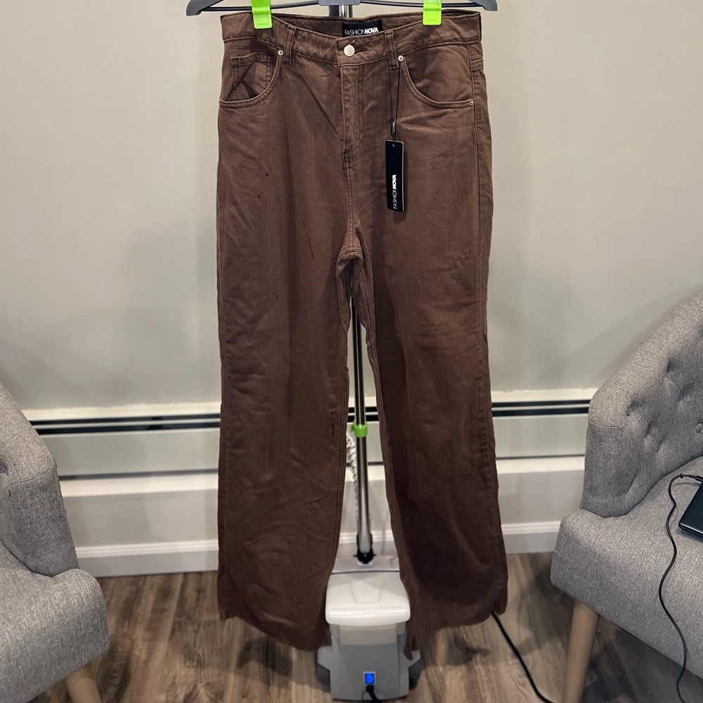 FASHION NOVA  High Waisted Wide Leg Jeans